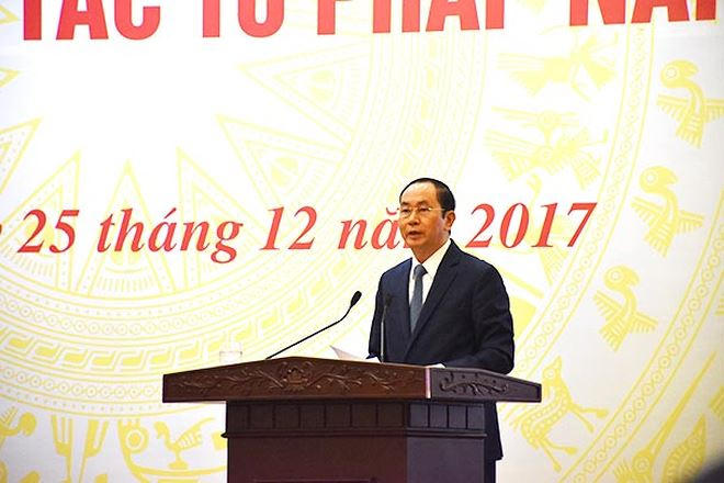 Chủ tịch nước Trần Đại Quang phát biểu chỉ đạo tại Hội nghị