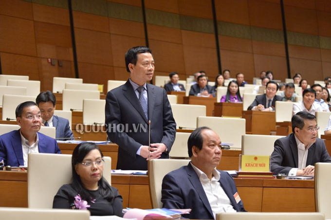 Bộ trưởng Bộ Th&ocirc;ng tin v&agrave; Truyền th&ocirc;ng Nguyễn Mạnh H&ugrave;ng