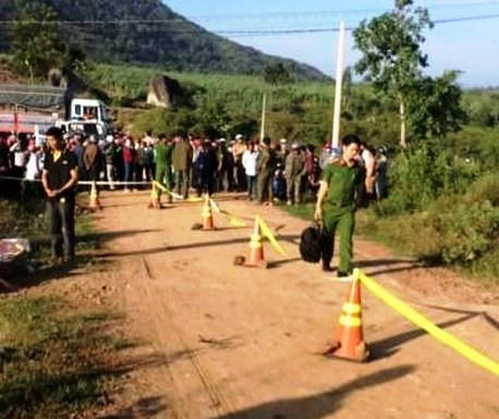 Nơi đối tượng Nguyễn Văn Thu giấu xác nạn nhân.