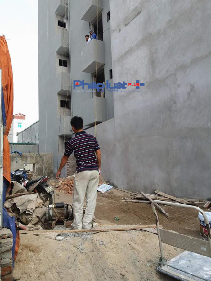 Công trình tại số 14, 16 ngách 16/50 đường Đỗ Xuân Hợp, cao đến 6 tầng.