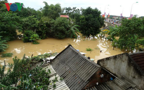 Mưa lũ trên diện rộng ở Thanh Hóa. (Ảnh: VOV)