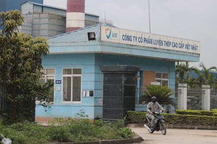 Công ty CP Thép Việt Nhật - Nơi xảy ra tai nạn khiến 4 công nhân bị bỏng nặng.