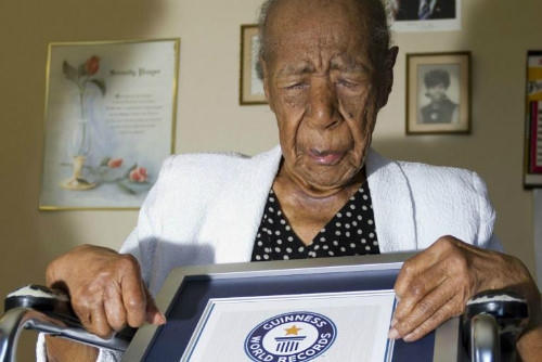 Cụ Susannah Mushatt Jones (Ảnh AFP).