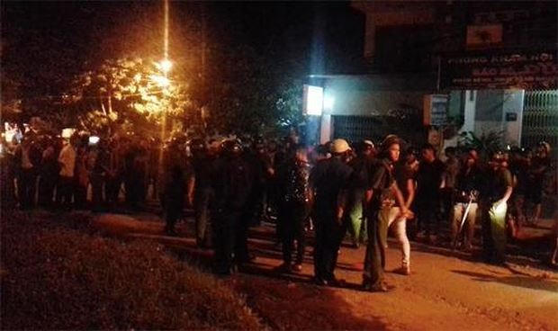 Hiện trường vụ án mạng.