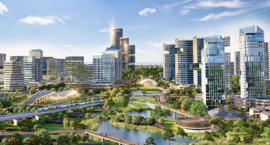 Phối cảnh trung tâm hành chính - chính trị tỉnh Đồng Nai.