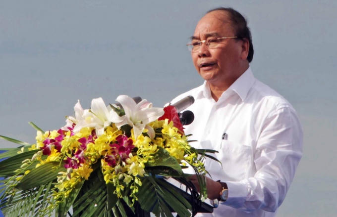 Thủ tướng Nguyễn Xuân Phúc phát biểu tại buổi lễ.