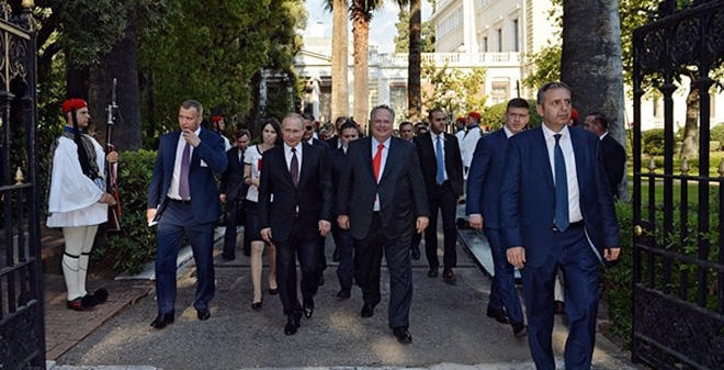 Hy Lạp huy động một lực lượng an ninh hùng hậu để bảo vệ Tổng thống Putin. (Ảnh: Internet)