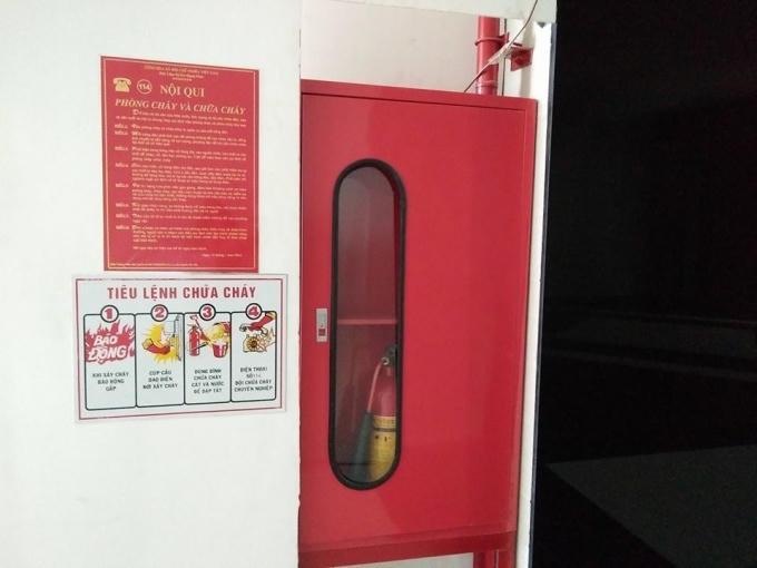Hệ thống PCCC của tòa nhà cũng chưa hoàn thiện.
