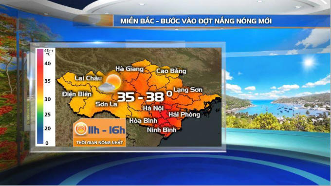 Thông tin dự báo khí tượng thủy văn từ Đài Truyền hình Việt Nam