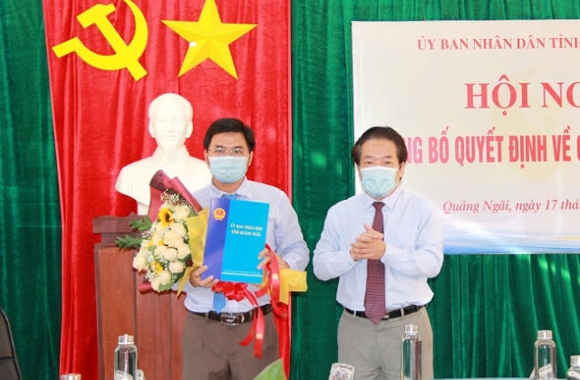 Quảng Ngãi công bố bổ nhiệm 2 Phó Giám đốc cấp Sở