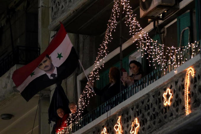 Hai năm sau ngày giải phóng, đêm Giáng sinh đã trở thành lễ hội đầy màu sắc, không thua kém so với giai đoạn trước cuộc nội chiến Syria.