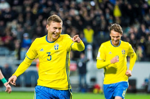 Sự chắc chắn của trung vệ MU, Victor Lindelof và hàng phòng ngự là điểm tựa của Thụy Điển. (Ảnh: Zimbio)