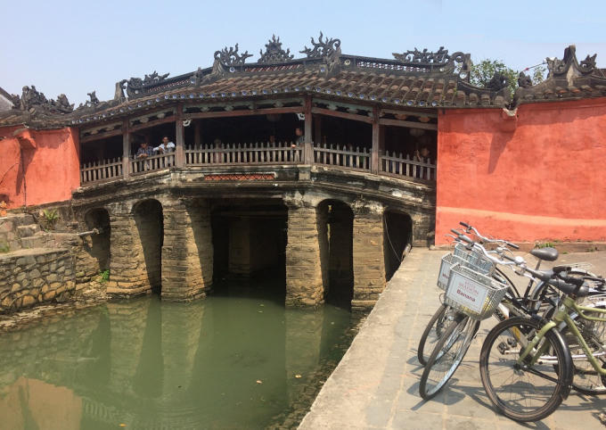 Chùa Cầu được xem như là biểu tưởng của phố ổ Hội An.