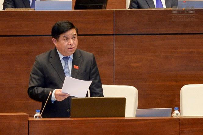 Bộ trưởng Bộ Kế hoạch và Đầu tư, Nguyễn Chí Dũng. Ảnh: Quochoi.vn