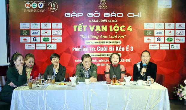 H&atilde;ng sản xuất phim NCV họp b&aacute;o về chương tr&igrave;nh Tết Vạn Lộc 4.