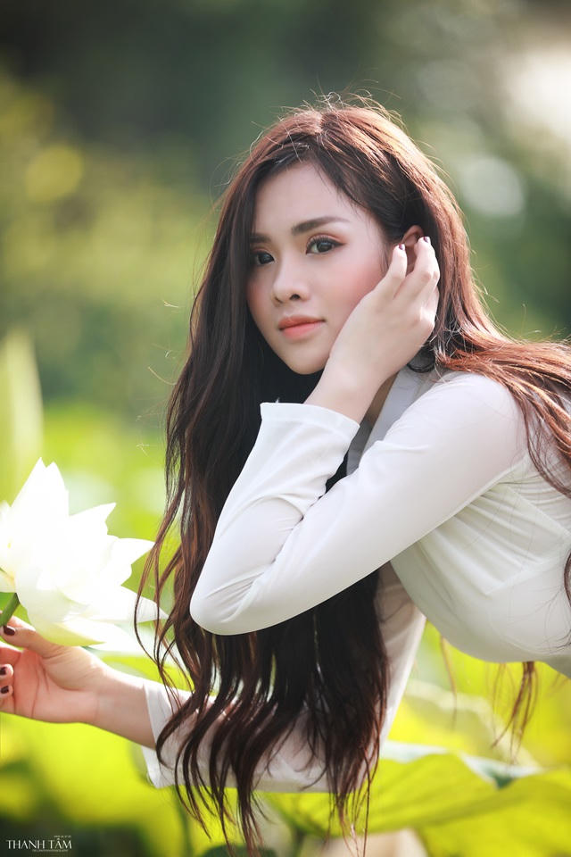 Bên cạnh việc học, Cao Trang cũng là một người mẫu ảnh.