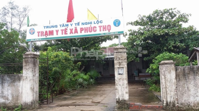 Trạm y tế xã Phúc Thọ nơi xảy ra sự việc.