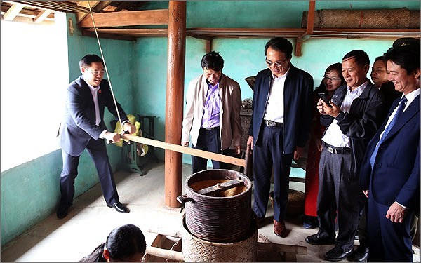 Phó Thủ tướng thăm quan mô hình nông thôn mới ở xã Xuân Mỹ