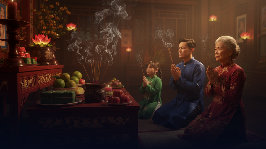 Tết Nguyên Đán không chỉ đơn thuần là sự chuyển giao giữa năm cũ và năm mới tính theo âm lịch, mà còn là một lễ hội văn hóa tâm linh chứa đựng những giá trị cốt lõi nhất của dân tộc. (Ảnh: Phạm Duy)