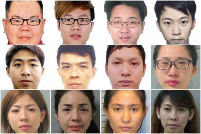 Các đối tượng có liên quan tới đường dây môi giới kết hôn giả giữa đàn ông Singapore và phụ nữ Việt Nam.