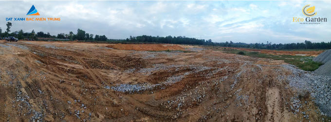 Eco Garden có tính pháp lý rõ ràng đang được nâng công suất hoàn thiện mặt bằng trước tiến độ.