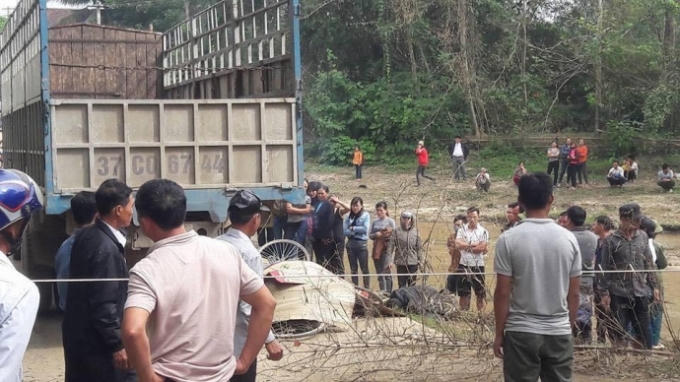 Hiện trường xảy ra sự việc đáng tiếc.