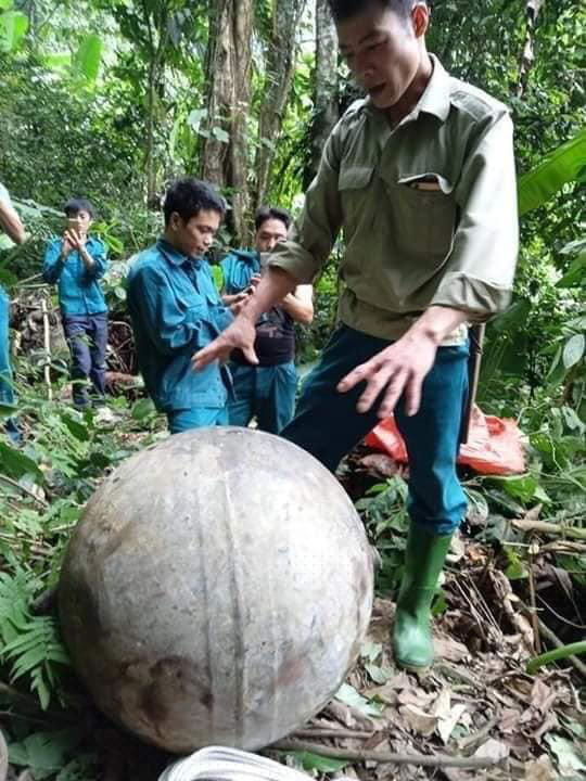 Vật thể lạ được người dân phát hiện.