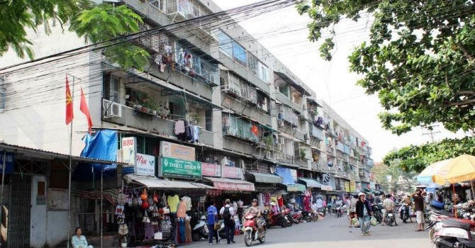 TP HCM hiện có 474 chung cư cũ đã và đang xuống cấp. (Ảnh: nguồn Internet).