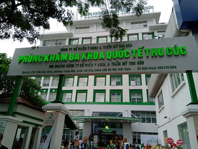 Phòng khám đa khoa quốc tế Thu Cúc bị đình chỉ hoạt động.