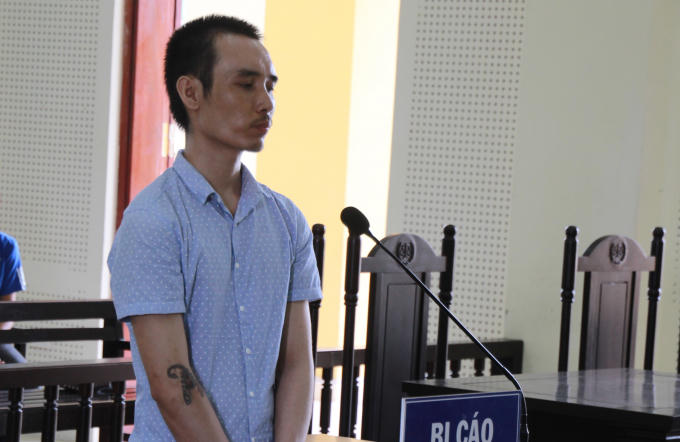 Nguyễn Đức Huynh tại phiên xét xử ngày 10/5.