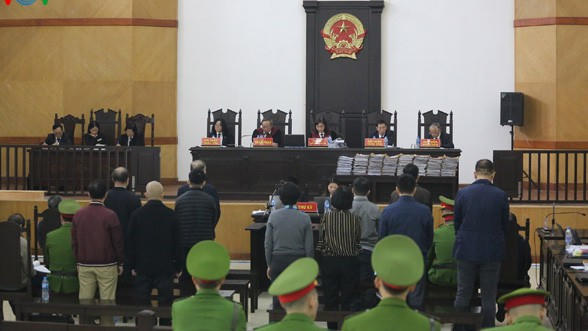 Phiên toà sơ thẩm xét xử các bị cáo trong vụ Mobifone mua 95% cổ phần AVG, ngày 16/12.