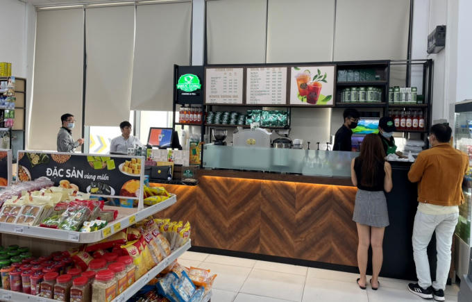 Kiosk Phúc Long tại hệ thống VinMart+