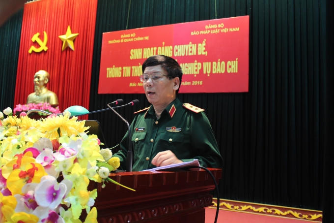 Trung tướng Phạm Quốc Trung - Hiệu trưởng nhà trường.