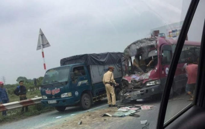 Hiện trường vụ tai nạn. (Ảnh: Otofun.net)