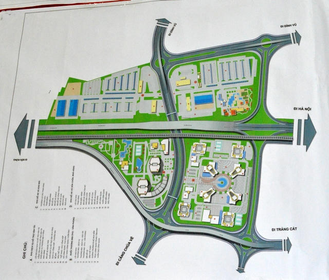 Bản đồ thiết kế cảnh quan Khu dịch vụ cuối tuyến Đình Vũ