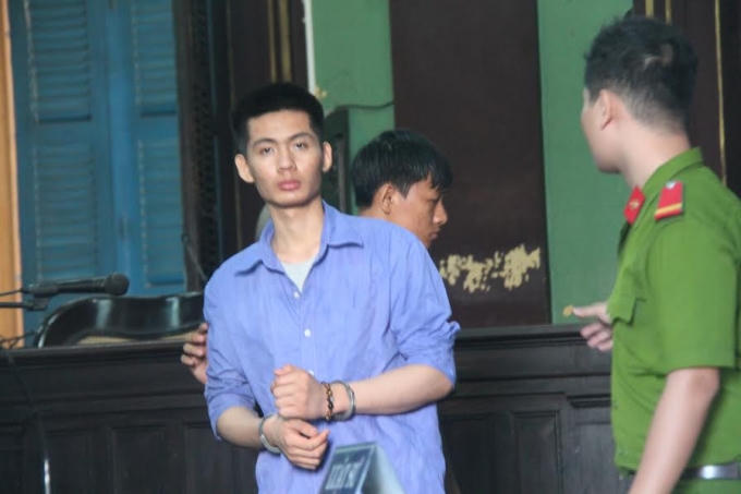 Nguyễn Đức Tài tại phiên tòa.