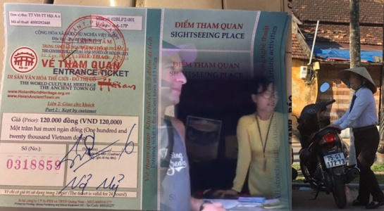 Nữ chủ cửa hàng kể lại sự việc kèm clip về việc hai khách nước ngoài bị ép mua vé tham quan phố cổ.