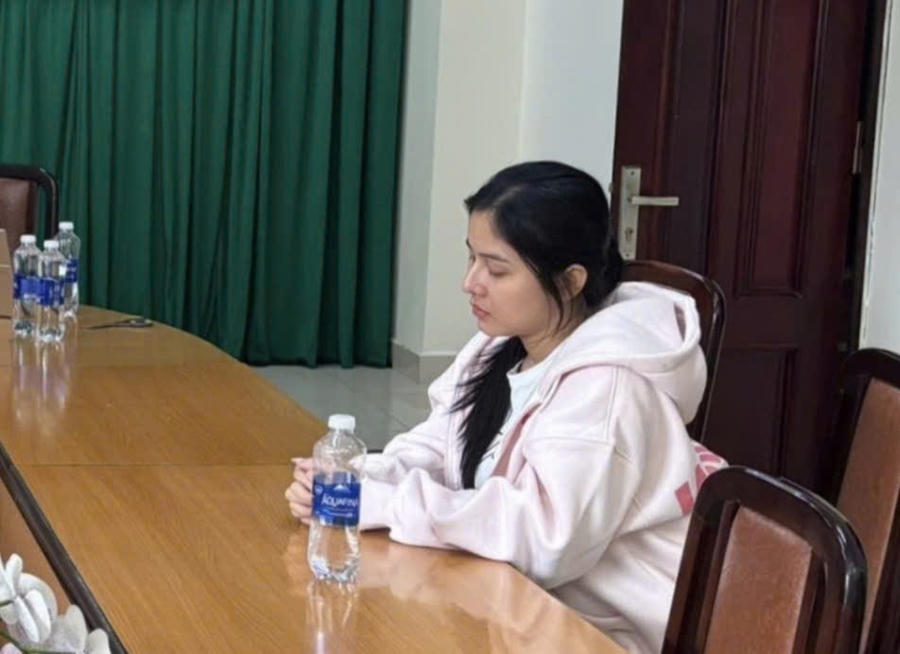 Khởi tố Nguyễn Thị Ngọc Lan về tội “Truyền bá văn hóa phẩm đồi trụy”. Ảnh: Công an Lâm Đồng