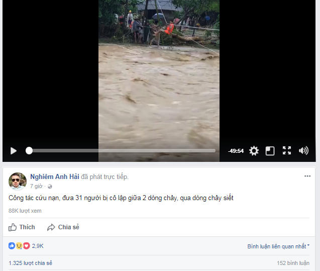 Ngay sau khi clip được đăng tải có hàng chục nghìn lượt xem và hàng nghìn lượt chia sẻ.