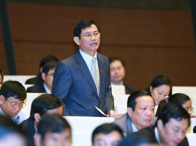Đậi biểu Nguyễn Ngọc Phương (Quảng Bình) thẳng thắn chỉ ra những tồn tại, hạn chế.
