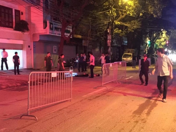 Hiện trường nơi xảy ra sự việc.