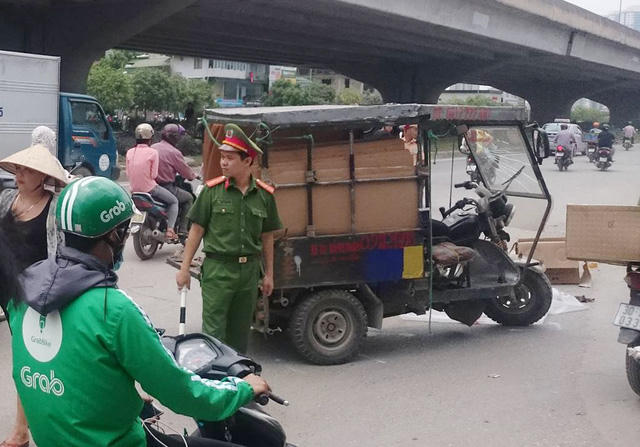 Hiện trường vụ tai nạn.