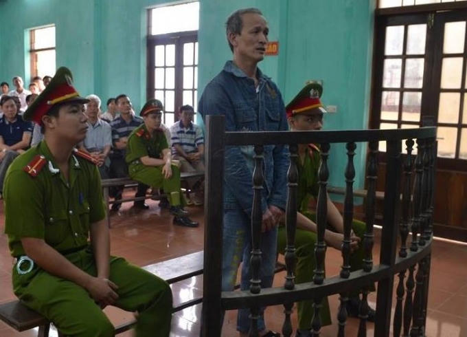 Bị cáo Chu Quang Đạo trong phiên xét xử.