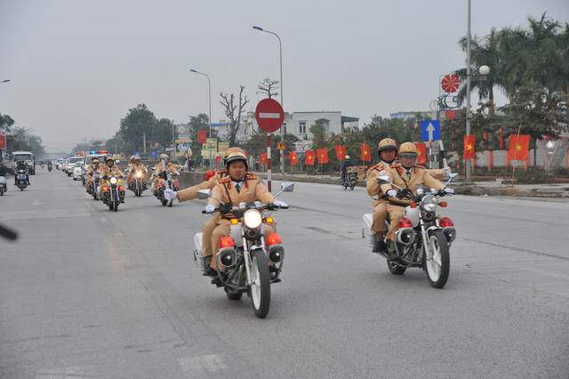 Cục CSGT ra quân đảm bảo ATGT cao điểm Tết.