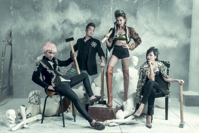 Loạt ảnh đậm chất punk rock cá tính của bộ tứ quyền lực Vietnam's Next Top Model 2016