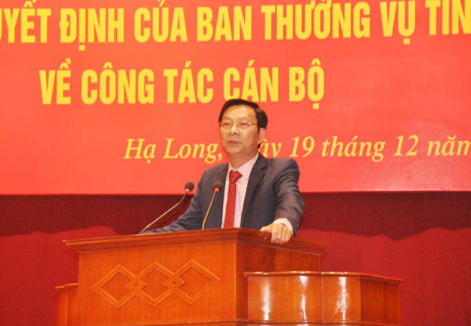 Bí thư Tỉnh uỷ, Chủ tịch HĐND tỉnh Nguyễn Văn Đọc phát biểu tại hội nghị.