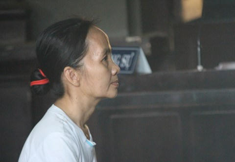 Bị cáo Nga tại phiên tòa phúc thẩm.