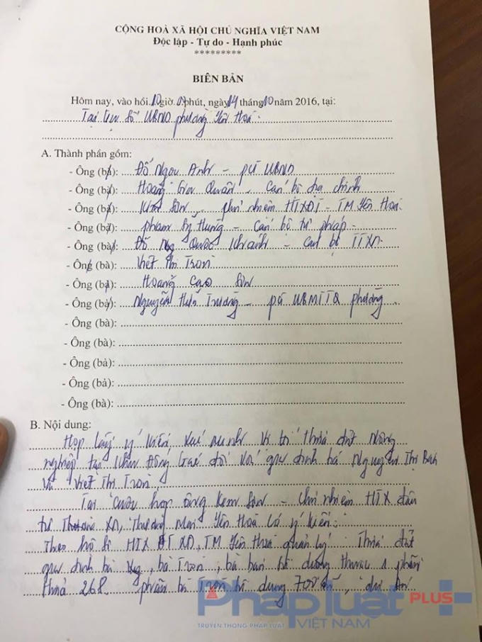 Phường Y&ecirc;n H&ograve;a: Người d&acirc;n bức x&uacute;c v&igrave; đất n&ocirc;ng nghiệp của m&igrave;nh bị lấn chiếm