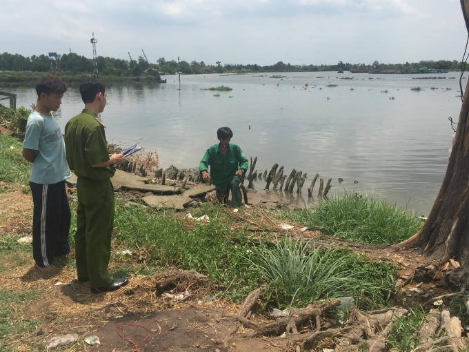 Hiện trường nơi phát hiện vụ việc.