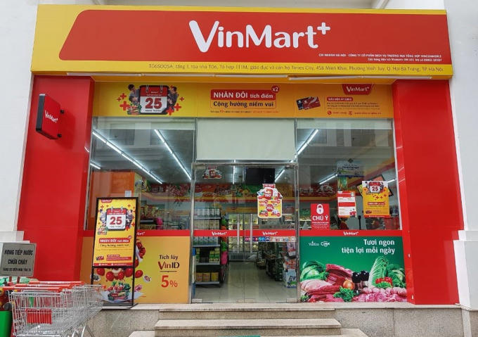 Hệ thống VinMart+ của tập đoàn Vingroup.